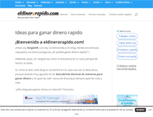 Tablet Screenshot of eldinerorapido.com